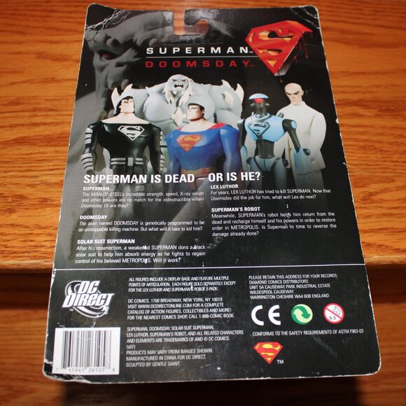 3/$55❤️new DC Direct Superman Doomsday Lex Luthor Superman's Robot action figure - Picture 4 of 7